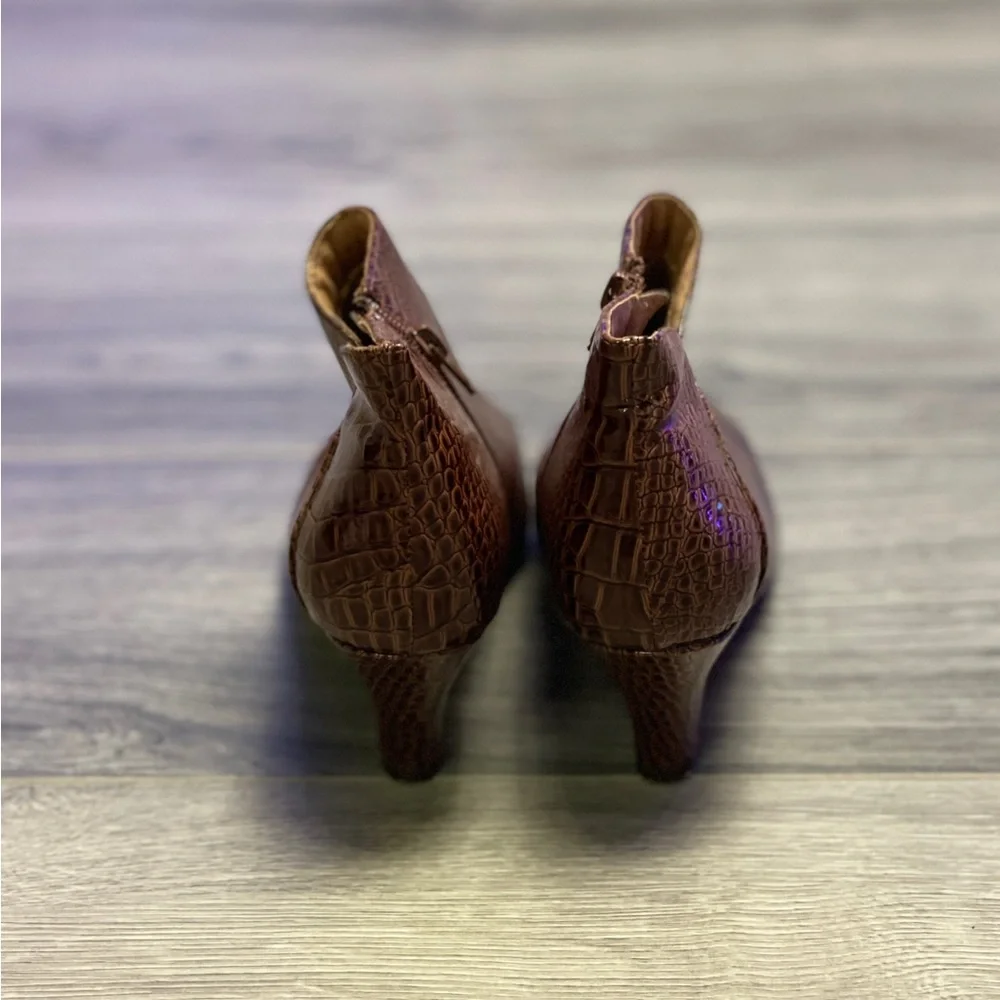 Brown Python Lindy Boots - Picture 4 of 6